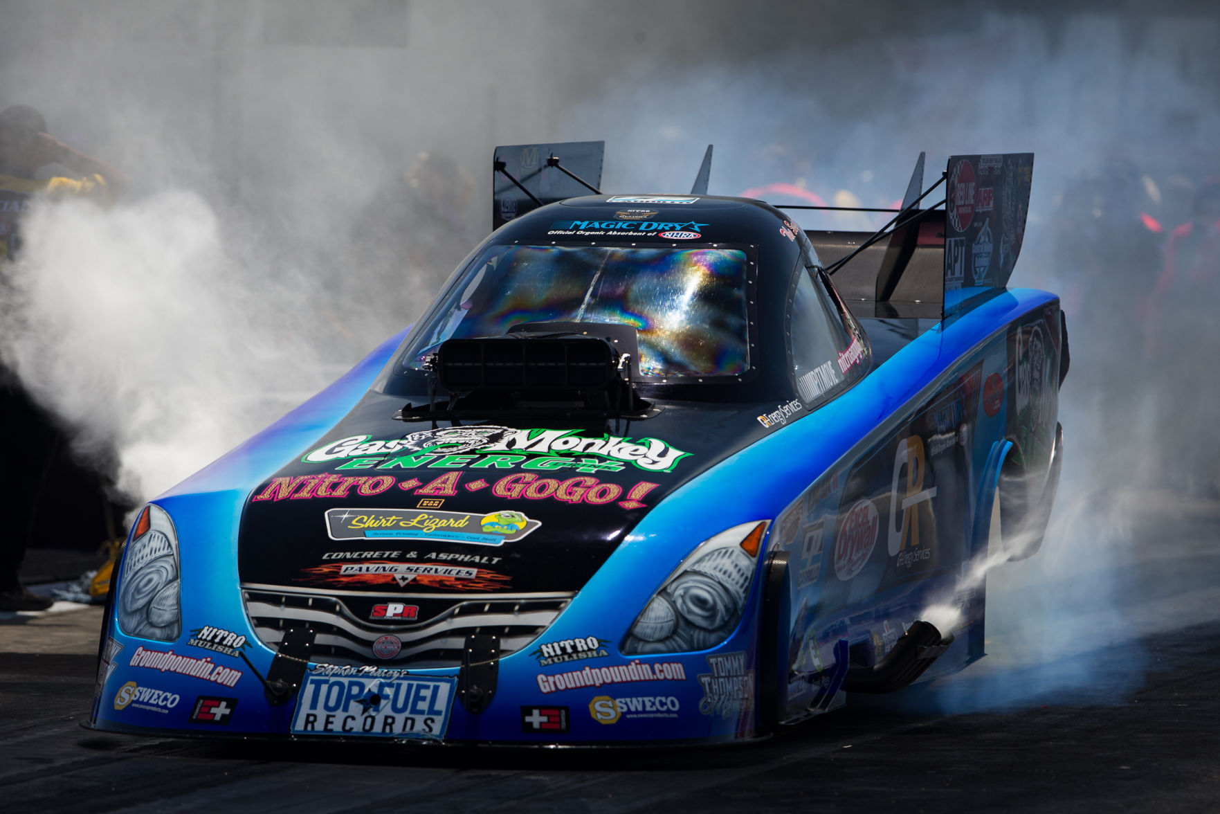 Saturday action at the NGK Spark Plugs NHRA 4-Wide Nationals.
